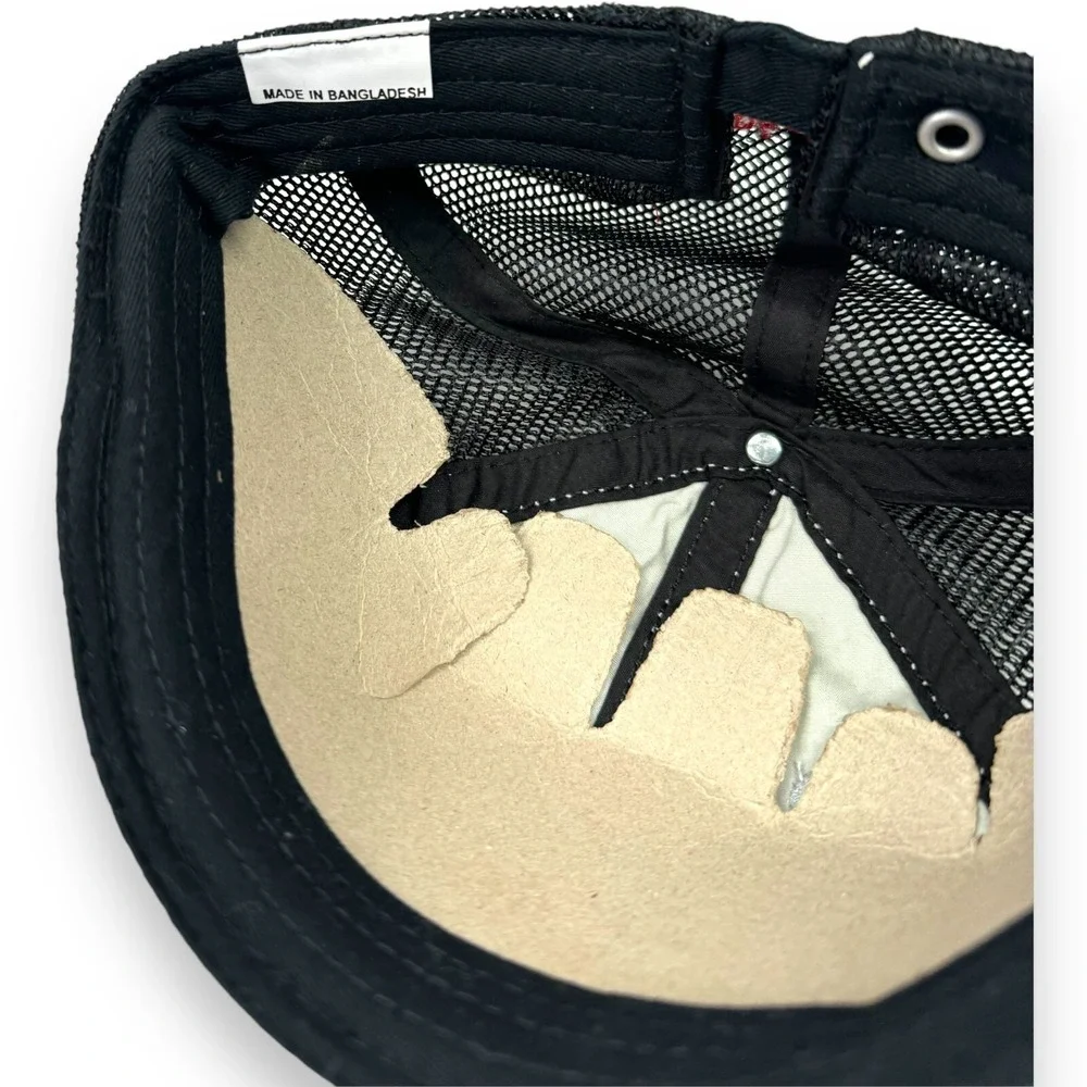 Meigs Paving Asphalts & Emulsions Hat Gray Black Mesh Trucker Cap Adjustable